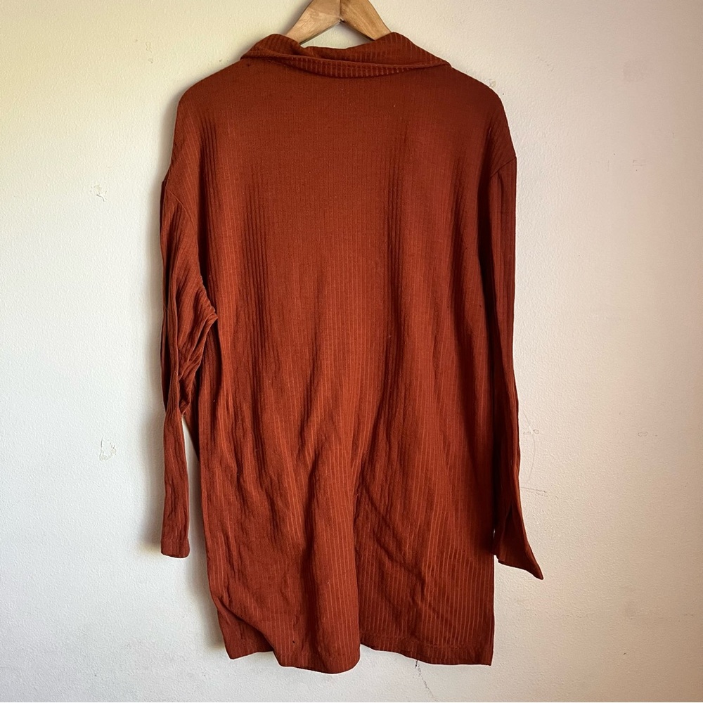 Free people beach Women's Rust sweater ribbed size large - Picture 5 of 9